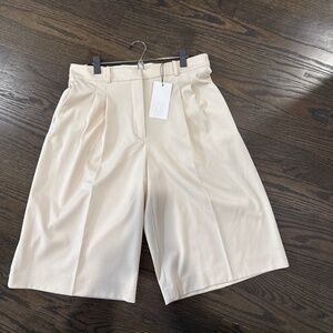Zara Cream Bermuda Trousers